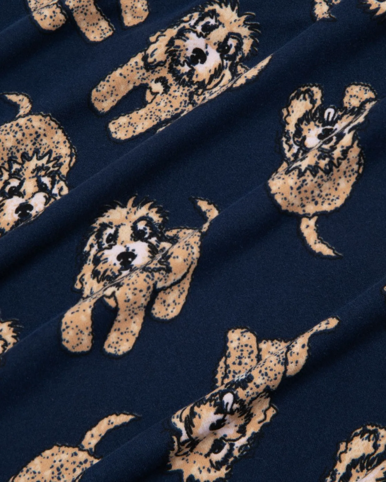 Cockapoo Print Long Pajama Set
