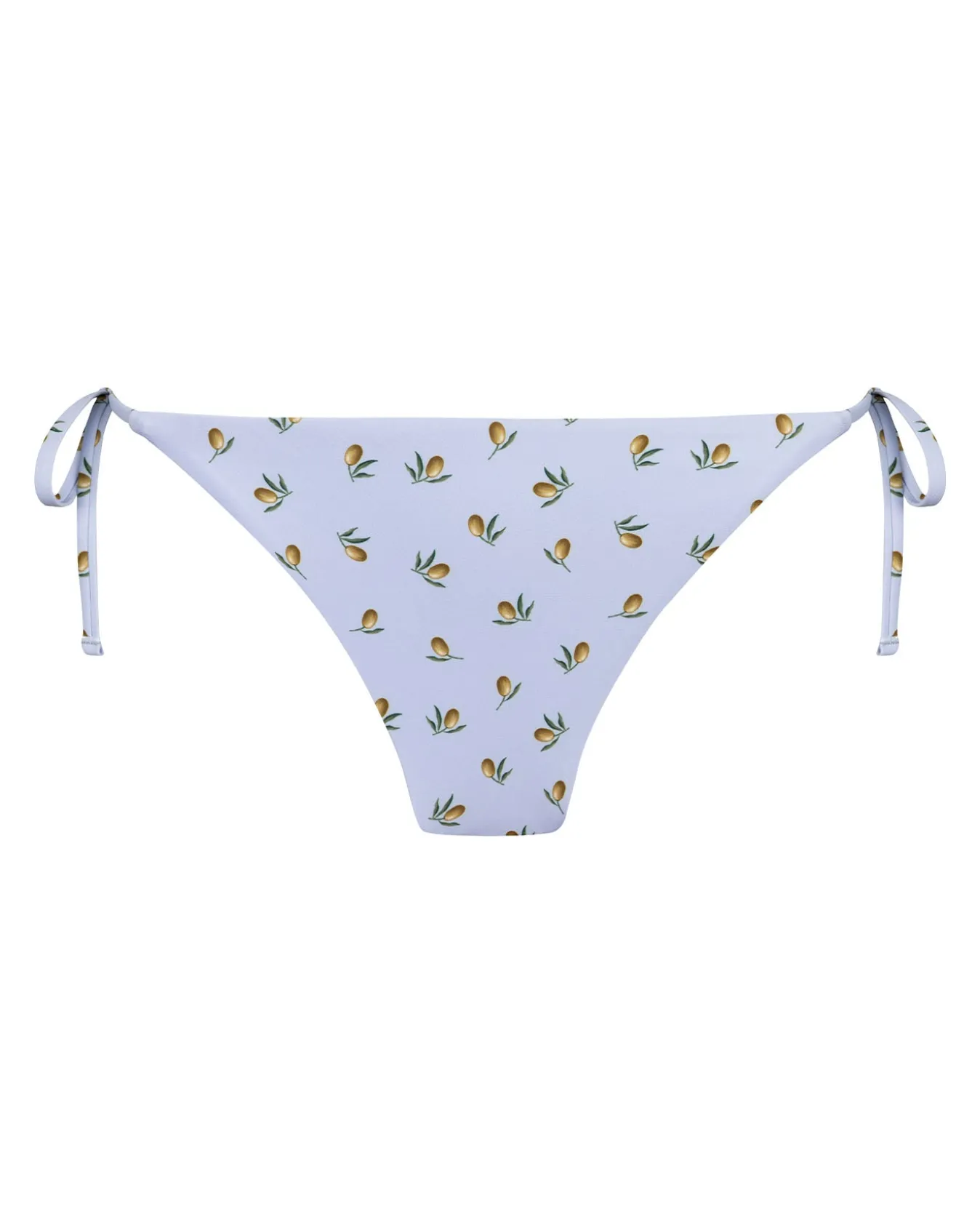 Ditsy Olive Print Tie Side Bikini Bottoms