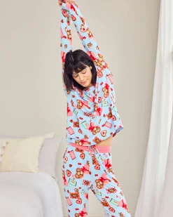 Petite Chocolate Box Print Long Pyjama Set
