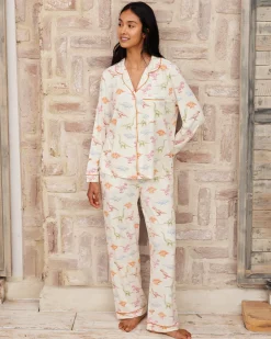 Petite Dinosaur Print Long Pyjama Set