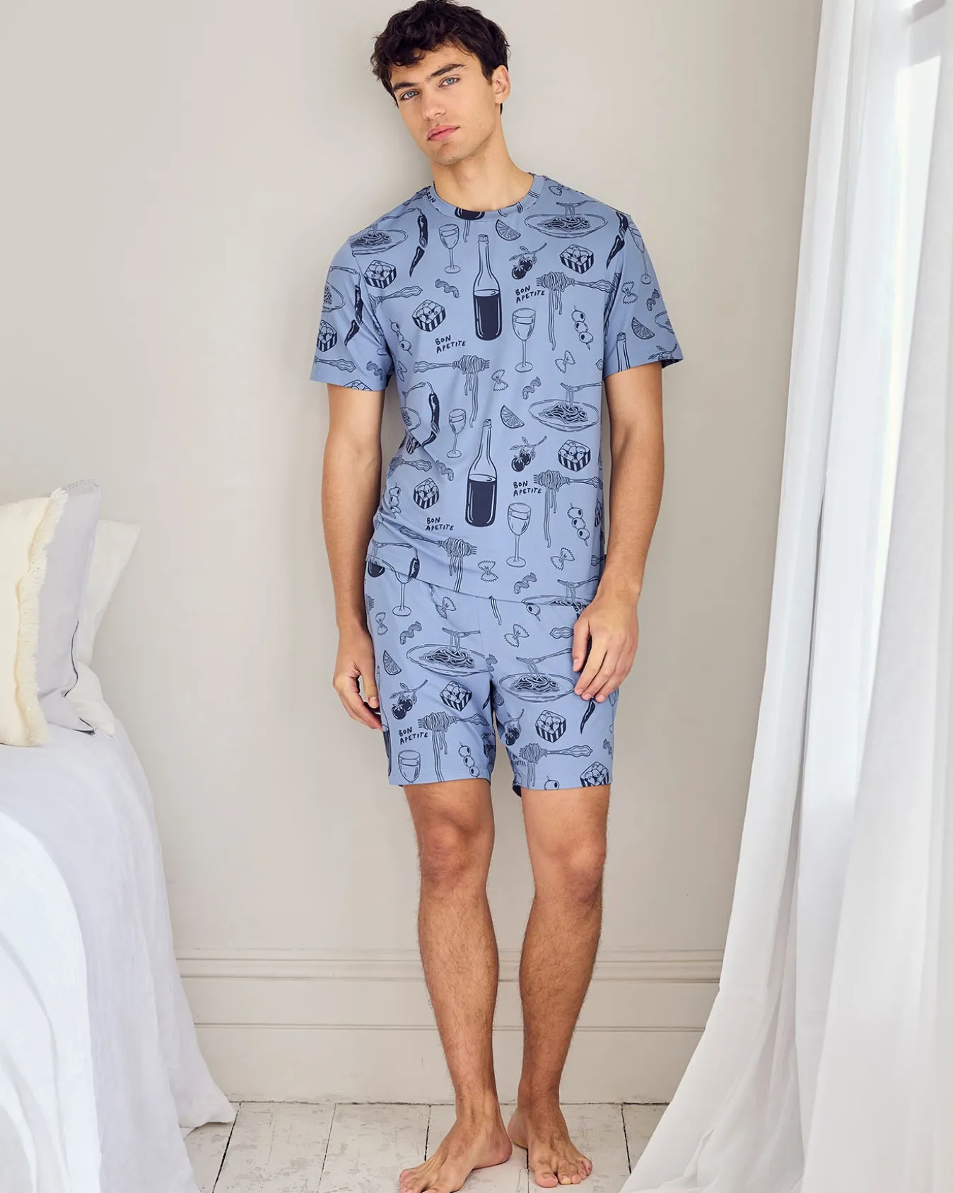 Supper Club Print Short Pyjama Set