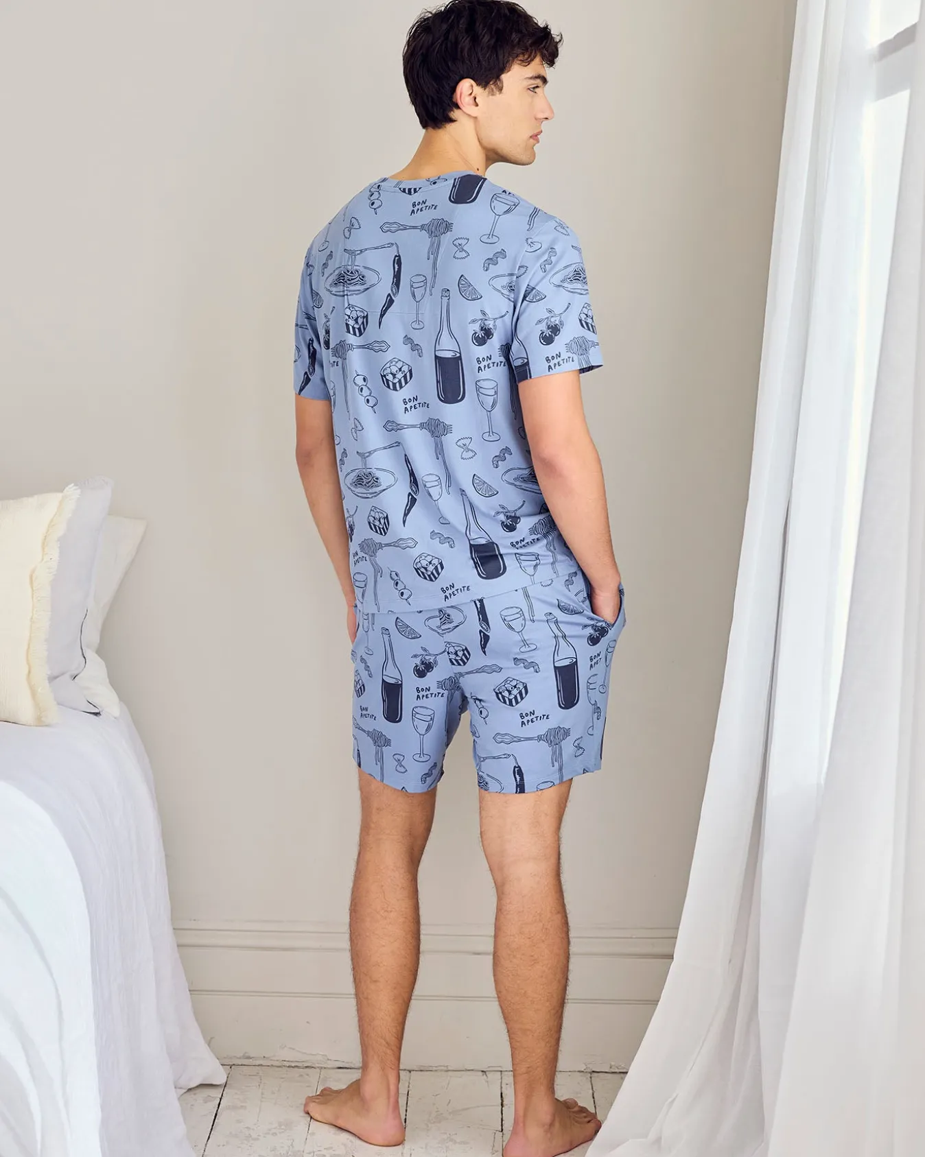 Supper Club Print Short Pyjama Set