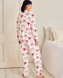 Tall Cherub Print Long Pyjama Set