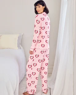 Tall Chilli Heart Print Long Pyjama Set