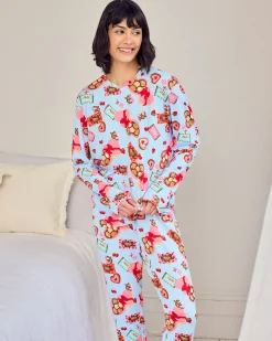 Tall Chocolate Box Print Long Pyjama Set