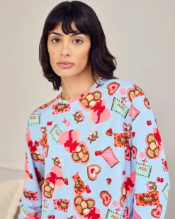 Tall Chocolate Box Print Long Pyjama Set