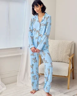 Tall Dalmatian Dogs Print Long Pyjama Set