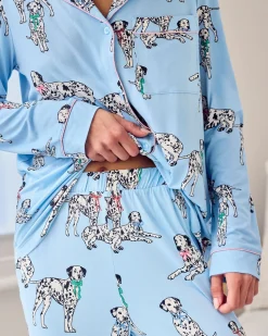 Tall Dalmatian Dogs Print Long Pyjama Set
