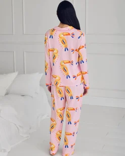 Tall TENCEL™ Modal Toucan Print Long Pyjama Set