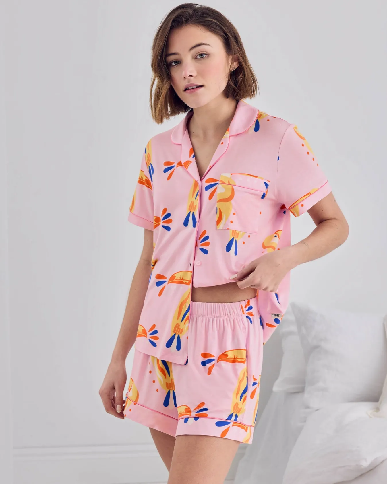 TENCEL™ Modal Toucan Print Short Pyjama Set